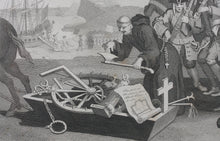 Load image into Gallery viewer, William Hogarth, after. The Invasion, or France and England. Set of two engravings by T. Cook. 1798.