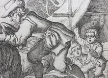 Load image into Gallery viewer, Francis Barlow. XCI. The Eagle and Crow. From Aesop's Fables. Etching. 1666.