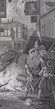 Load image into Gallery viewer, William Hogarth. Night. Engraving. 1738.
