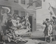 Load image into Gallery viewer, William Hogarth, after. The Invasion, or France and England. Set of two engravings by T. Cook. 1798.