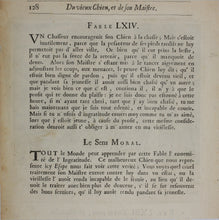 Load image into Gallery viewer, Francis Barlow. LXIII. The Old Deer and Fawn. From Aesop's Fables. Etching. 1666.