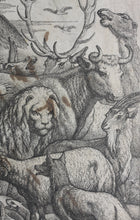 Load image into Gallery viewer, Francis Barlow. Portrait of Aesop. Frontispiece from Aesop's Fables. Engraving. 1666.