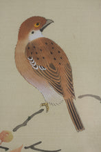 Load image into Gallery viewer, Birds in Yellow Sky. A pair of vintage Chinese woodblock prints. Late 20th c.