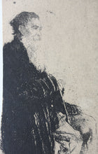 Load image into Gallery viewer, Adolf Jelínek Alex. Portrait of Tonda Špacír from Strmilov. Etching. C. 1918.