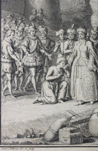 Load image into Gallery viewer, Jacob Folkema. The Generous Lover (Leonisa). Illustration to Exemplary Novels by Miguel de Cervantes. Engraving. 1739.