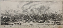 Load image into Gallery viewer, Jacques Callot, after. Battle scene. Etching. XVII - XVIII C.