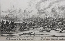 Load image into Gallery viewer, Jacques Callot, after. Battle scene. Etching. XVII - XVIII C.