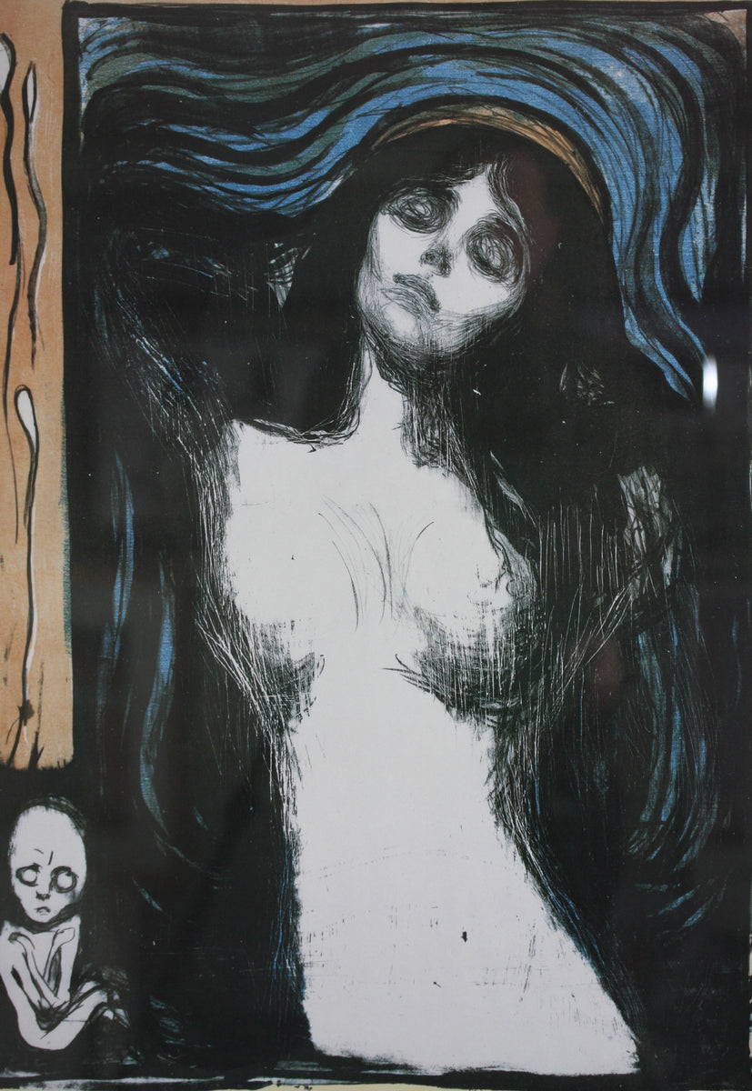 Madonna (femme aimante, conception) de Edvard Munch (1895) | Expressionnisme, Symbolisme (D0023) - France