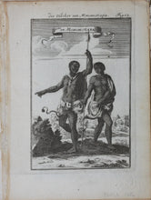 Load image into Gallery viewer, Alain Manesson Mallet. People of Monomotapa. Engraving. 1685.