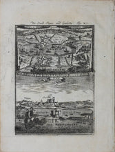 Load image into Gallery viewer, Alain Manesson Mallet. Tunis and La Goulette. (2) Engraving. 1719.