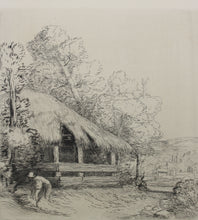 Load image into Gallery viewer, Alphonse Legros. The little shed. Etching and drypoint. 1855-1911.