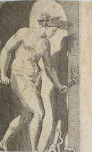 Load image into Gallery viewer, Rosso Fiorentino, after. Jacopo Caraglio, after. Ceres. Engraving. XVI C.