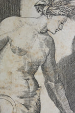 Load image into Gallery viewer, Rosso Fiorentino, after. Jacopo Caraglio, after. Ceres. Engraving. XVI C.