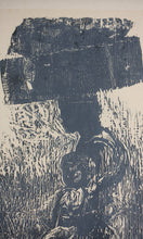 Load image into Gallery viewer, Ruth Richardson. A pair of vintage b/w woodcuts. Mother and child. Alice. Late 20th century..