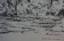 Load image into Gallery viewer, Prentiss Taylor. Roaring Fork. Drawing. 1962.