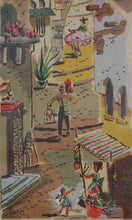 Load image into Gallery viewer, Sa Vau. Mexican street views. Two vintage posters. Mid 20th century.