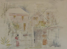 Load image into Gallery viewer, Alfred Birdsey. Street View. Watercolor on paper. Mid 20th century.