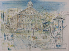 Load image into Gallery viewer, Alfred Birdsey. Faneuil Hall. Boston. Lithograph. 1979.