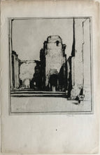 Load image into Gallery viewer, David Young Cameron. Tepidarium: Thermae of Caracalla. Drypoint. 1924.