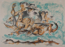 Load image into Gallery viewer, Chaim Gross. Poet's Dream. Color Lithograph. C.1968.