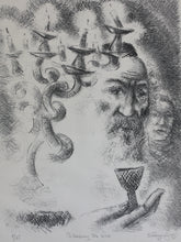 Load image into Gallery viewer, Chaim Gross. Blessing the Wine. Lithograph. 1967.