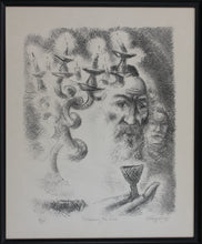 Load image into Gallery viewer, Chaim Gross. Blessing the Wine. Lithograph. 1967.