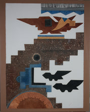 Load image into Gallery viewer, Mae Lee Thomson Foster. One message to Heaven. Color woodblock. 1976.