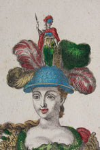 Load image into Gallery viewer, Martin Engelbrecht, after. A Female Sweets peddler. (Une Confisseuse). Engraved by J. F. Schmidt. Hand-colored. 18th c.