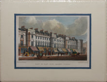 Load image into Gallery viewer, Thomas Hosmer Shepherd, after. Part of East Side. Regent Street. Engraved by S. Barrenger. Hand colored. 1828.