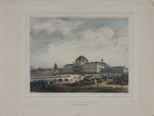 Load image into Gallery viewer, Jules Arnout. View of the Military School At Champs of Mars. Lithographie Lemercie. Hand colored. Circa 1840.