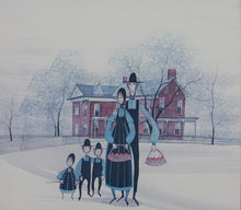 Load image into Gallery viewer, Patricia Buckley Moss. Red House. Limited edition print. 1982.