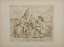 Load image into Gallery viewer, Thomas Rowlandson. John Bulls Turnpike Gate. Etching. 1805.
