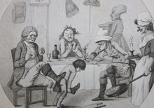 Load image into Gallery viewer, Henry William Bunbury, after. Evening, or the Man of feeling. Engraving. 1781-1802.