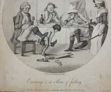 Load image into Gallery viewer, Henry William Bunbury, after. Evening, or the Man of feeling. Engraving. 1781-1802.