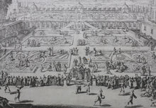 Load image into Gallery viewer, Jacques Callot. Parterre du Palais de Nancy. Etching. 1624.