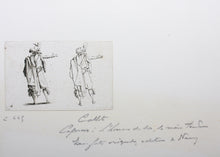 Load image into Gallery viewer, Jacques Callot, after. Male figure "Man Seen from Behind, Right Arm Extended".