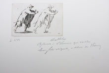 Load image into Gallery viewer, Jacques Callot, after. Male figure "Running Man". Etching. Early 18th century.