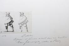Load image into Gallery viewer, Jacques Callot, after. Male figure "Man Wrapped in His Mantle". Etching. Early 18th century.