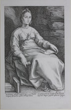 Load image into Gallery viewer, Hendrick Goltzius. Melpomene. Engraving. Circa 1600.