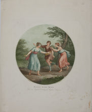 Load image into Gallery viewer, Angelica Kauffman, after. Blind Man's Bluff. Engraving by Peltro William Tomkins. Late 18th or early 19th century.