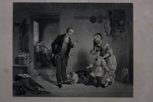 Load image into Gallery viewer, Francis W. Edmonds. The New Scholar. Engraved by Alfred Jones. 1850.