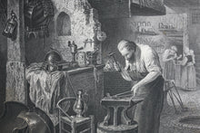 Load image into Gallery viewer, Henry Leys, after. The Armourer. Engraved by John Godfrey. 1861.