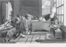 Load image into Gallery viewer, John Frederick Lewis, after. A Turkish School. Engraved by William Greatbach. 1878.