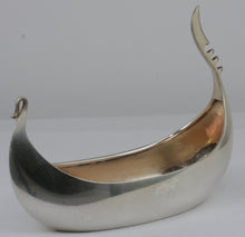 Load image into Gallery viewer, Theodore B. Starr. Salt cellar Viking Ship. Sterling Silver. Early 20th century.