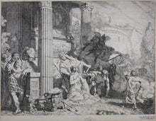 Load image into Gallery viewer, Gerard de Lairesse. Sacrifice of Polyxena or Iphigenia. Etching. 1667.