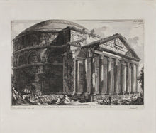 Load image into Gallery viewer, Giovanni Battista Piranesi. View Of The Unrestored Pantheon and its Portico. Engraving. 1835-1839..
