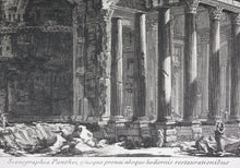 Load image into Gallery viewer, Giovanni Battista Piranesi. View Of The Unrestored Pantheon and its Portico. Engraving. 1835-1839..