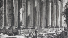 Load image into Gallery viewer, Giovanni Battista Piranesi. View Of The Unrestored Pantheon and its Portico. Engraving. 1835-1839..