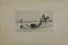 Load image into Gallery viewer, Jean-Joseph Benjamin-Constant. Moroccan Prisoners. Etching. 1877.