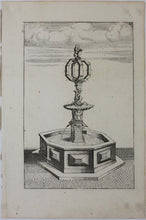 Load image into Gallery viewer, Georg Andreas Bockler. Fountain in Salzburg. Engraving #85. 1664.